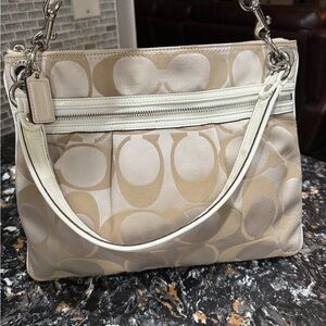 COACH 2012 Poppy Signature Sateen 2-way Bag